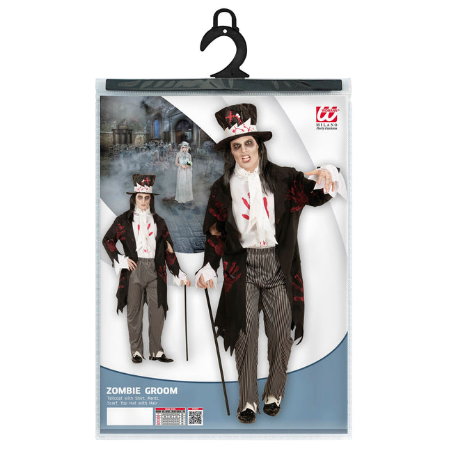 Halloween Kostüm Zombie Bräutigam für Männer