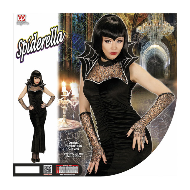 Halloween Kleid Damen Spiderella