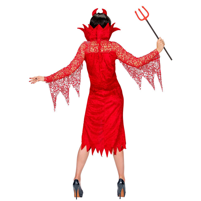 Halloween Kleid Rot Ladies Devil 2 Stück