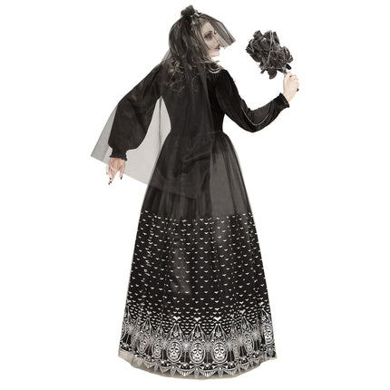 Halloween Kleid Ladies Bride Skeleton
