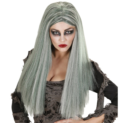 Halloween Perücke Grau Zombie