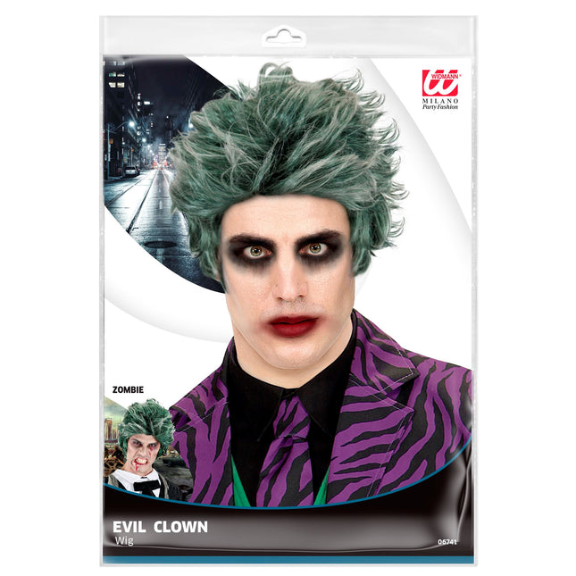Halloween Perücke Grüner Zombie