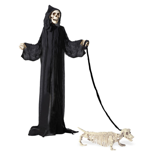 Halloween Skelett Tekkel mit Gürtel