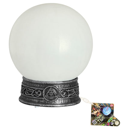 Halloween-Glaskugel mit Licht
