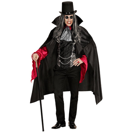 Halloween Kostüm Schwarzer Vampir für Männer