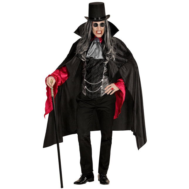 Halloween Kostüm Schwarzer Vampir für Männer