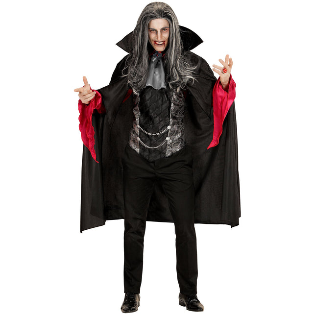 Halloween Kostüm Schwarzer Vampir für Männer