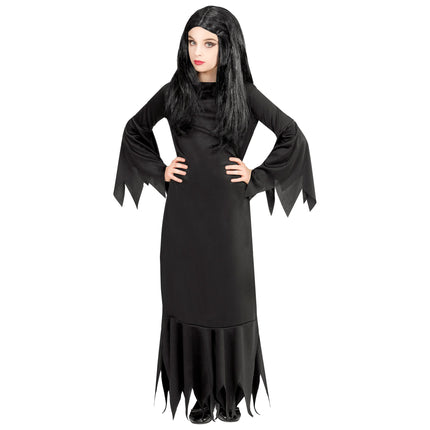 Halloween Kleid Schwarzes Mädchen Mortisia