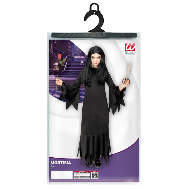 Halloween Kleid Schwarzes Mädchen Mortisia