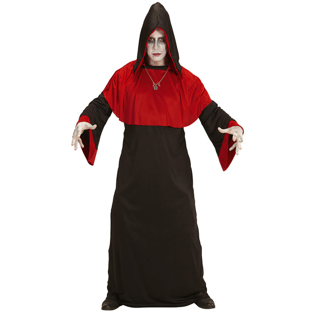 Halloween Kostüm Schwarz Rot Herren Dämon