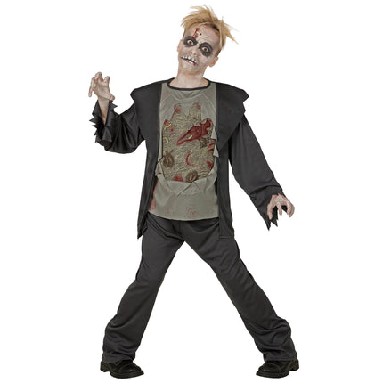 Halloween Kostüm Schwarz Kind Zombie