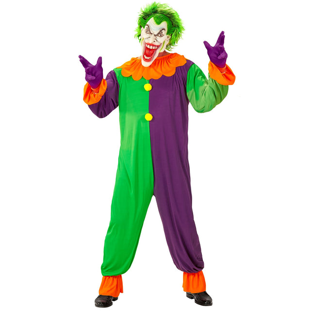 Halloween-Kostüm Bunter Joker für Männer