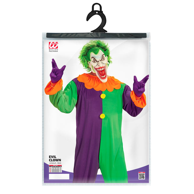 Halloween-Kostüm Bunter Joker für Männer