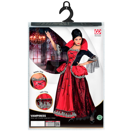 Halloween Kleid Damen Vampir 3 Stück