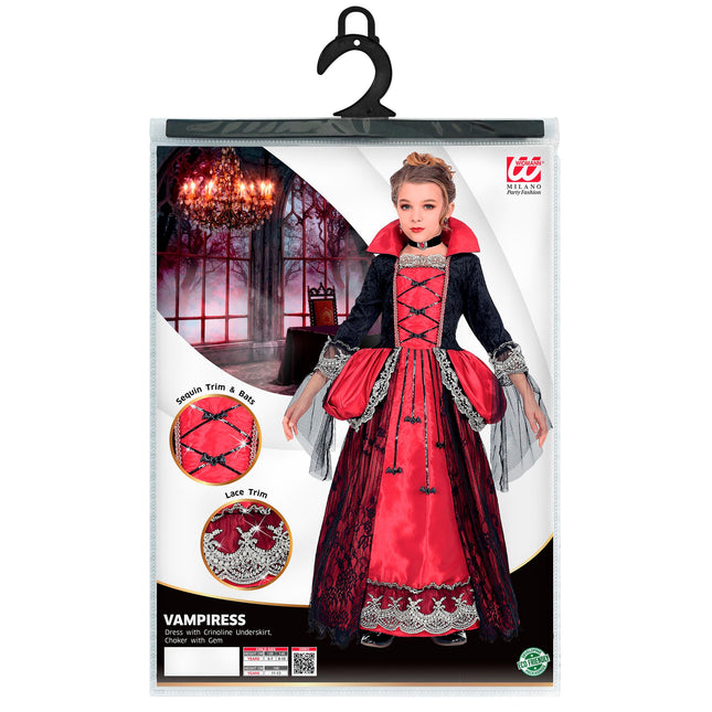 Halloween Kleid Mädchen Vampir 3 Stück