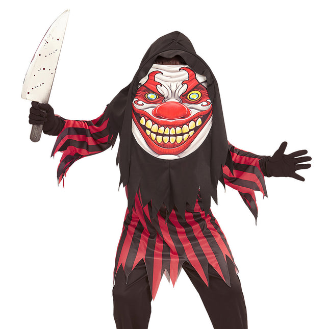 Halloween Kostüm Rot Schwarz Kind Clown