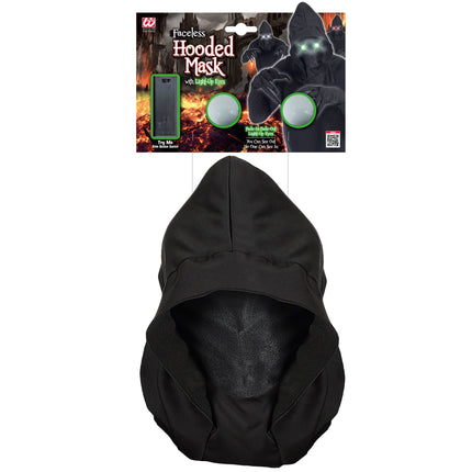 Halloween Maske mit grünem Licht