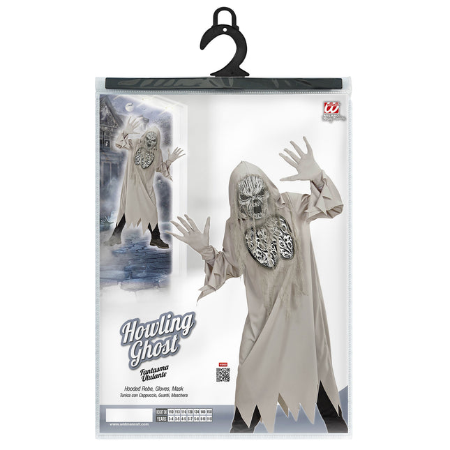 Halloween Kostüm Grau Kind Geist
