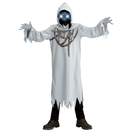 Halloween Kostüm Grau Kind Geist