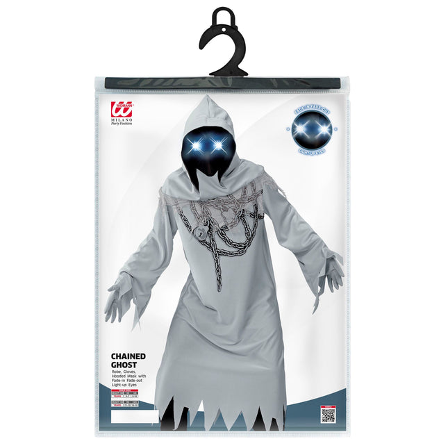 Halloween Kostüm Grau Kind Geist
