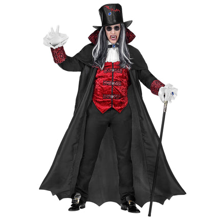 Halloween Kostüm Herren Vampir 4-teilig