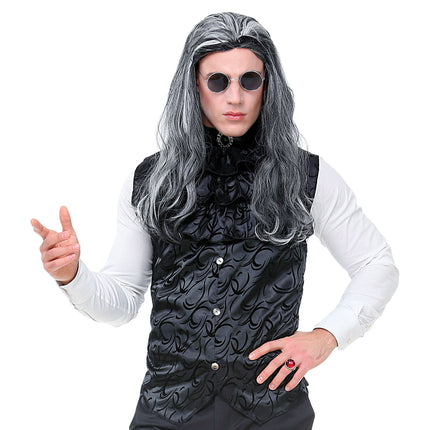 Halloween Weste Schwarz Gothic