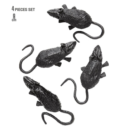 Halloween Fake Maus 9cm 4Stk