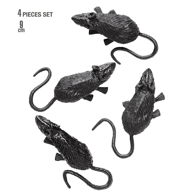 Halloween Fake Maus 9cm 4Stk