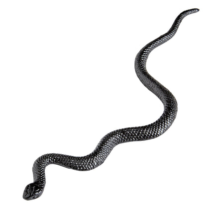 Schwarze Fake-Schlange 12,5cm 12Stück