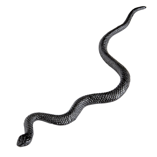 Schwarze Fake-Schlange 12,5cm 12Stück