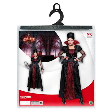 Halloween Kostüm Damen Vampir mit Halsband