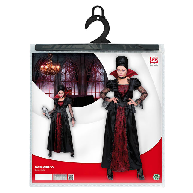 Halloween Kostüm Damen Vampir mit Halsband