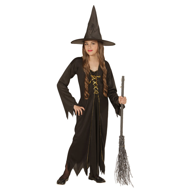 Halloween Kostüm Braun Kind Hexe