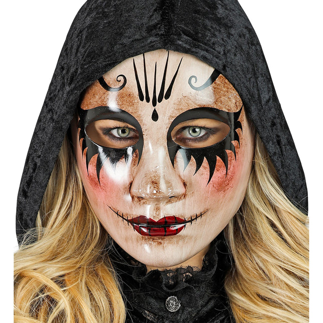 Halloween Maske Damen Puppe