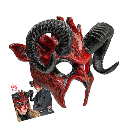Halloween Maske Schwarzer Teufel