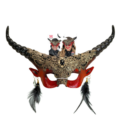 Halloween Augenmaske Teufel