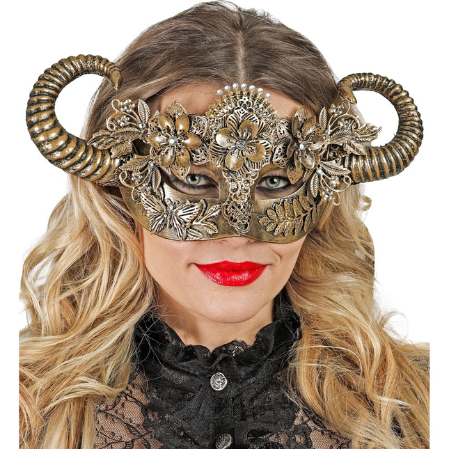 Goldene Augenmaske Widder