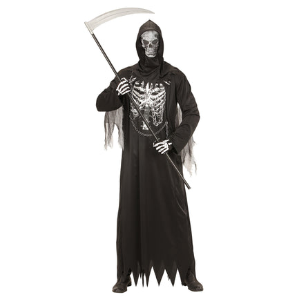 Halloween Kostüm Herren Sensenmann Skelett
