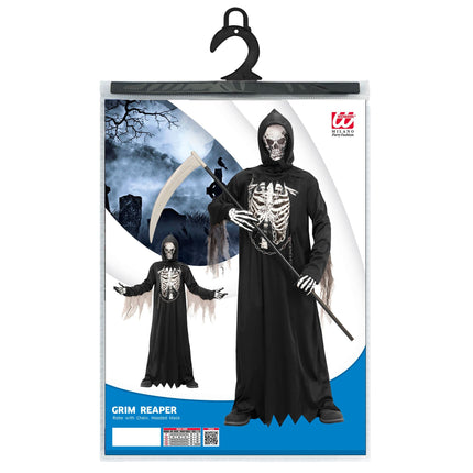 Halloween Kostüm Herren Sensenmann Skelett
