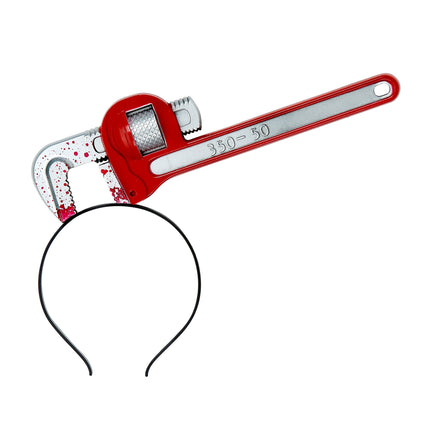 Halloween Haarband Schraubenschlüssel Blutig