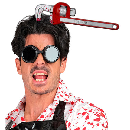 Halloween Haarband Schraubenschlüssel Blutig