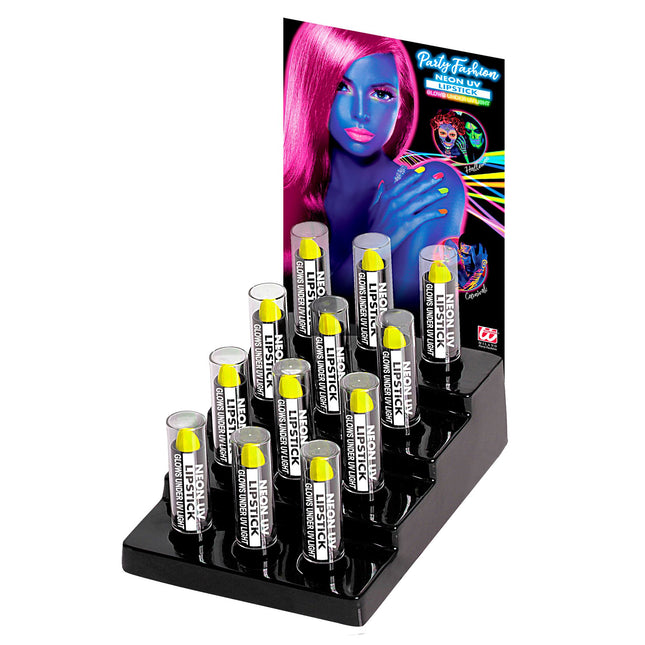 Neongelber Lippenstift