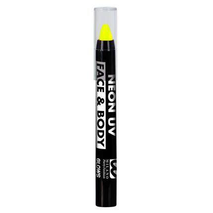 Neongelbe Schminkstifte Glow In The Dark 3.5ml