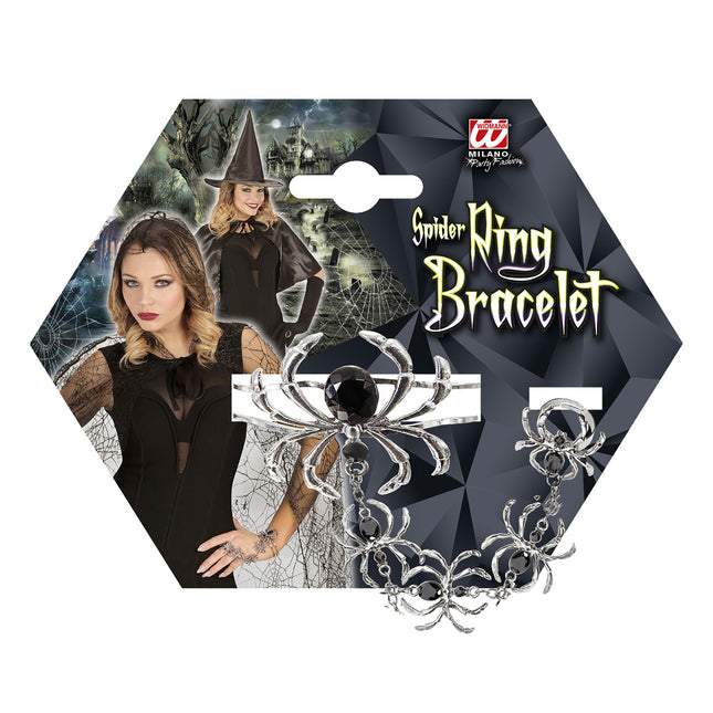 Halloween Armband Spinnen
