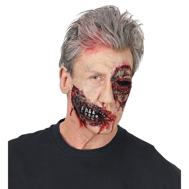 Halloween Falsche Wunde Wange