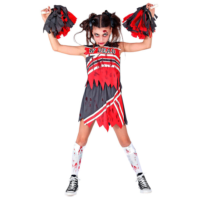 Halloween Kleid Mädchen Zombie Cheerleader 3 Stück