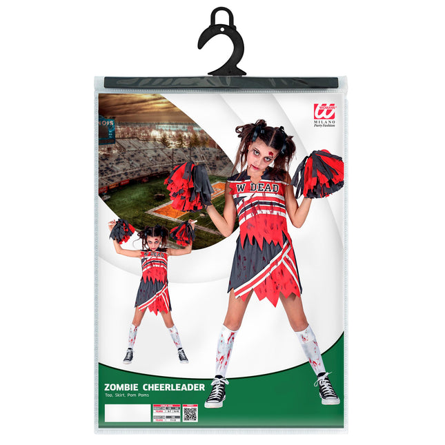 Halloween Kleid Mädchen Zombie Cheerleader 3 Stück