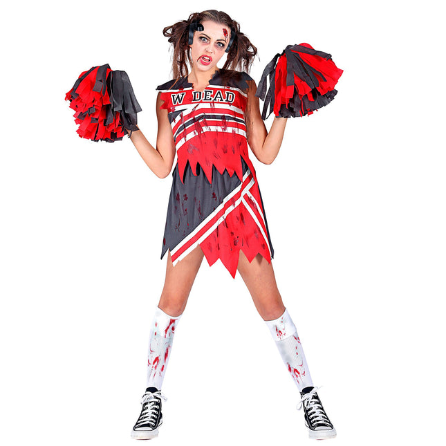 Halloween Kleid Damen Zombie Cheerleader