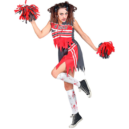 Halloween Kleid Damen Zombie Cheerleader