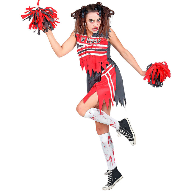Halloween Kleid Damen Zombie Cheerleader